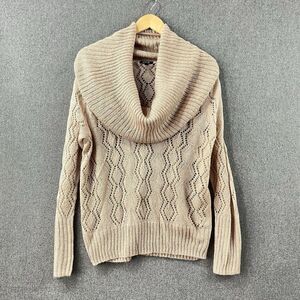 Apt 9 Open Knit Cowl Neck Sweater Pullover Women Size M NWOT